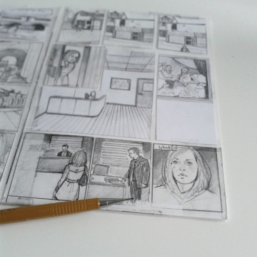Rough page layout from Anya.